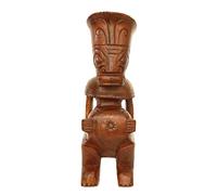 G6 Collection Handmade Wooden Primitive Big Belly Tribal Statue Sculpture Tiki Bar Handcrafted Unique Gift Art Decorative Home Decor Accent Figurine Decoration Artwork Hand Carved