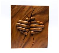 G6 Collection Wooden Handmade Abstract Sculpture Statue Handcrafted - A New Hope - Art Decorative Home Decor Accent Decoration Gift Artwork Hand Carved