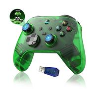 G6 PC Controller Wireless Gaming Controllers with USB Receiver,Bluetooth Controller for PC/Android,Electromagnetic Joysticks & Trigger/Macro Programming Back Button,400mAh,5 Connection Modes (Green)