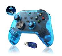 G6 PC Controller Wireless Gaming Controllers with USB Receiver,Bluetooth Controller for PC/Android,Electromagnetic Joysticks & Trigger/Macro Programming Back Button,400mAh,5 Connection Modes (Blue)