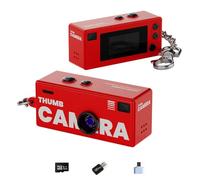 G6 Thumb Camera, Retro Keychain Action Camera Video with 32g Storage Card & USB Card Reader &Type-C Adapter (I)