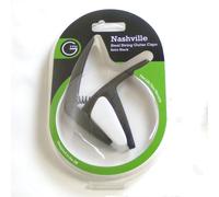 G7th Nashville 6 String Black Guitar Capo - Lightweight and Low Profile - Capo for Acoustic Guitar and Electric Guitar - UK Designed