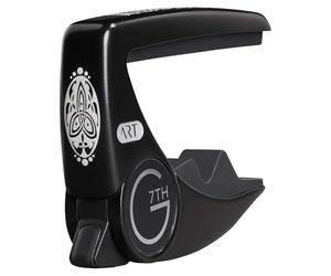 G7th Performance 3 6 String Celtic Black Guitar Capo - Groundbreaking Tension Control & Adaptive Radius Technology - The Perfect Capo for Acoustic Guitar and Electric Guitar, UK Designed Excellence