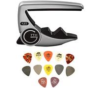 G7th Performance 3 ART Capo - 6 String, Silver - Bundled with Dunlop Pick Pack