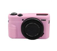 G7X Mark II Camera Case,Soft Silicone Protective Case Ultra-Thin Lightweight Cover for Canon PowerShot G7X Mark II Camera(No Lens Cover) (Pink)