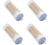 G8 LED Bulb 220-240V AC 10W Equivalent to 100W Halogen Bulb, T3 JC Type Bi-Pin Base, 1000 Lm, 4 Pack for Home Lighting, Dimmable(Warm White)