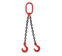G80 Manganese Steel Lifting Chain Sling 2-4 Ton Capacity with Master Link Hook - Crane Hoist Rigging Parts(4T 1m)