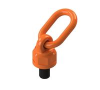 G80 Swivel Hoist Ring, 360° Rotation Hoist Ring,Metric Thread Universal Swivel Hoist Rings,Swivel Eye Bolt,Made of Alloy Steel, for lifting(M24S)