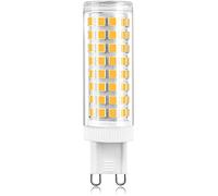 G9 Dimmable LED Light Bulb 10W (80W Halogen Equivalent), 1000LM 102 PCS lamp Beads AC 220V, Energy Saving Ceramic Base LED Bulbs, No Flicker, 360 Degree Beam,Warm White,1 Pack