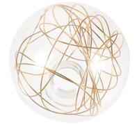 G9 Glass Globe Lamp Shade Replacement for Ceiling Pendant Light | Rounded Edges, Modern Minimalist Style, Bedroom Decor Use, Soft Light Diffusion, Golden Finish