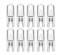 G9 Halogen Light Bulbs 230V 28W Dimmable, 370LM Warm White 2700K, 360° Beam Angle, No Flicker, G9 Halogen Capsule Bulbs for Cooking Lighting, Wax Lamp, RV Light, Chandelier and Ceiling Lights, 10 Pack