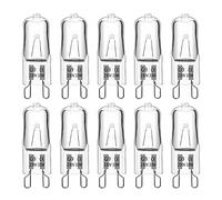 G9 Halogen Light Bulbs 230V 33W Dimmable, 460LM Warm White 2700K, 360° Beam Angle, No Flicker, G9 Halogen Capsule Bulbs for Cooking Lighting, Wax Lamp, RV Light, Chandelier and Ceiling Lights, 10 Pack