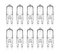 G9 Halogen Light Bulbs 230V 40W 2700K Warm White, No Flickering, Dimmable G9 Capsule Bulb for Cooking Lighting, Oven Bulb, Cabinet Light, Wax Lamp, Wall Sconces, Ceiling Lights, Chandeliers, 10 Pack