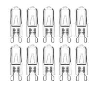 G9 Halogen Light Bulbs 230V 40W Dimmable, 480LM Warm White 2700K, 360° Beam Angle, No Flicker, G9 Halogen Capsule Bulbs for Cooking Lighting, Wax Lamp, RV Light, Chandelier and Ceiling Lights, 10 Pack
