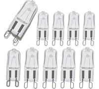 G9 Halogen Light Bulbs Dimmable 25W, 230V, 300lm, Warm White, 300°C Heat Resistant, 360° Beam Angle, 2000H Lifespan, Energy Class G - Ideal for Oven, Desk Lamps, Kitchen, Living Roo (Pack of 10)