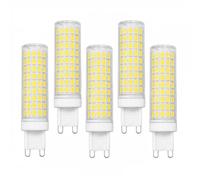 G9 LED Bi-pin Bulbs,4000K Natural White,15W Replacement Light,Flicker Free,Non Dimmable,CRI80+,Multi-Scene Indoor General Lighting,5 Pack