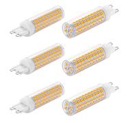 G9 LED Bulb, G9 12W Equivalent to 120W Halogen Lamp, Cool White 6000K, Flicker Free, 360 ° Beam Angle, for Lighting Home, Living Room Non-Dimmable, 6 pcs