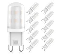 G9 LED Bulbs 2W Equivalent to G9 Halogen Bulbs 20W-28W, Warm White 2700K, 360° Beam Angle, AC 220V-240V, CRI 83+, Non Flicker, Non Dimmable Energy Saving, 10 Pack