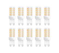 G9 LED Bulbs, 5W, Cool White 6000K, 450LM, Equivalent to 50W Halogen, AC 220V-240V, Non-dimmable, Energy Saving Bulb for Chandelier Home Lighting Decor, 10 Pack