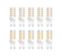 G9 LED Bulbs, 5W, Natural White 4000K, 450LM, Equivalent to 50W Halogen, No Flicker, Non-dimmable, Energy Saving Bulb for Chandelier Home Lighting Decor, 10 Pack