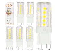 G9 LED Bulbs 5W Warm White G9 Light Bulbs Equivalent to 40W-50W Halogen 3000K CRI>80 500LM 360° Beam Angle No Flicker Non-Dimmable Energy Saving for Home Lighting Decor Chandelier Ceiling, 6 Pack