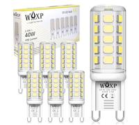 G9 LED Bulbs Cool White 3.5W, 6500K, 400LM, Non-Flickering, Equivalent G9 Halogen Light Bulbs 40W, Non-Dimmable, Pack of 6
