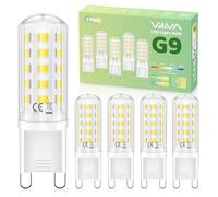 G9 LED Bulbs Cool White-5 Pcs, 5W 6000K G9 Led Light Bulbs, (45W Equivalent Halogen) Energy Saving, 500LM CRI>80, 360° Beam Angle, No Flicker, Non-Dimmable, for Home Lighting, Crystal Chandelier