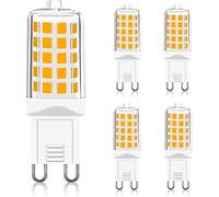 G9 LED Bulbs Dimmable Warm White 2700K, 230V 4W 450Lm T4 LED Bulb Equivalent to 40W Halogen Lamp, G9 Led Bulb No-Flickering Energy Saving for Chandelier, Ceiling Lights Home Lighting Decor 5Pcs