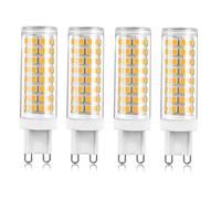 G9 Led Bulbs Warm White 10w Equivalent 100w No Flicker Not Dimmable for Chandelier Crystal Chandelier Channel Light Ceiling Light Mirror Light Table Lamp(G9 10W 4pack)