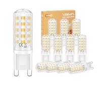 G9 LED Bulbs Warm White-12 Pcs, 5W 3000K G9 Led Light Bulbs, (45W Equivalent Halogen) Energy Saving, 500LM CRI>80, 360° Beam Angle, No Flicker, Non-Dimmable, for Home Lighting, Crystal Chandelier