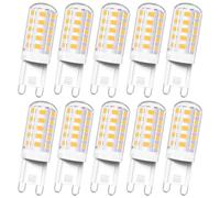 G9 LED Light Bulbs 4W Natural White 4000K, Equivalent to Bi Pin Halogen Bulb G9 33W 40W, 400LM, 240V G9 LED Capsule Bulbs, No Flicker, Non Dimmable, 10 Pack