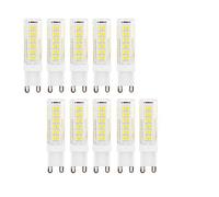 G9 LED Light Bulbs 9W Equivalent 90W Halogen Cool White 6000k 900 Lumen AC220-240V 360° Beam Angle Energy Saving G9 No Dimmable（Pack of 10） [Energy Class A++]