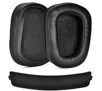 G933 G935 Ear Pads - defean Replacement Ear Cushion Earpads and Headband Compatible with Logitech G933 G935 G633 / g 933 g 935 g 633 Artemis Headphones (Leatheratte Ear Pads+Headband)