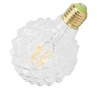 G95 Filament Bulb Vintage 4W Decorative Light Bulb Warm Light for Home Decoration E27 360lm (Transparent)