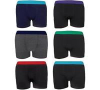 GA COMMUNICATIONS Boys Kid's Stretch Cotton Rich Trunks Boxer Shorts, Multipack Assorted Colors Underpants Comfort Elasticated Waistband Boxer Brief With Fly 5-13 Years