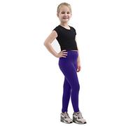 GA COMMUNICATIONS GIRLS FULL LENGTH COTTON LEGGINGS KIDS ELASTICATED WAIST SKINNY 1-13 YEARS AGE[Navy,3-4 Years]