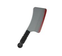 GA COMMUNICATIONS Halloween Scary Prank Props, Realistic Bloody Knives Machete Cleaver & Pitchfork Party Supplies Tricksters Horror Prank Toy Fancy Dress Up Costume Party Accessory, Blooded Cleaver