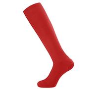 GA COMMUNICATIONS Kids Boys Anti-slip Plain Football Socks- Men Cushion Wicking Breathable Socks - Grip Socks for Football Basketball Baseball Yoga Running Hiking Trekking (RED 3-6)