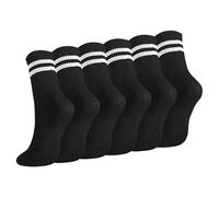 GA COMMUNICATIONS Ladies Sports Socks Ribbed, Womens Anti-Slip Breathable Ankle Combed Cotton Liners Slipper Crew Multipack Socks For Football Basketball Soccer Yoga Running Hiking, UK Size 4-6