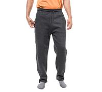 GA COMMUNICATIONS Men’s Exercise Jogging Sweat Pants Open Hem Lightweight Casual Drawstring Brushed Fleece Elasticated Waist Bottoms Gym Trousers (4XL, Charcoal Grey)