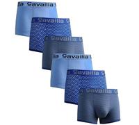 GA COMMUNICATIONS Mens Boxers Multipack | 3/6/12 Pack | Classic Fit | Mens Underwear | Hipster Boxer Shorts | Printed Cotton Boxers | Elastic Waistband (UK, Alpha, L, Regular, Regular, 6, Blue)