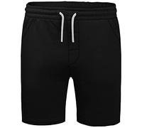 GA COMMUNICATIONS Mens Fleece Shorts Quick Dry Summmer Jogging Casual Sweat Shorts with Adjustable Drawstring Baggy Shorts S M L XL XXL (as8, Alpha, 4X_l, Regular, Regular, Black)