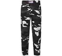 GA COMMUNICATIONS Men's Gym Baggies Baggy Trousers Training Sports Tracksuit Loose Cotton Bottoms Jogging Yoga Casual Trouser Camouflage Pants[White Camouflage,Medium]