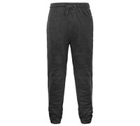 GA COMMUNICATIONS Mens Jogging Sweat Pants Fleece Elasticated Waist & Cuffs Bottoms Gym Trousers[Charcoal Grey,XL]