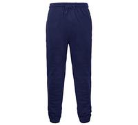 GA COMMUNICATIONS Mens Jogging Sweat Pants Fleece Elasticated Waist & Cuffs Bottoms Gym Trousers[Navy,XL]