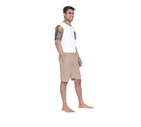 GA COMMUNICATIONS Mens Plain Shorts Elasticated Waist Cargo Combat Casual Multi Pockets Bottoms Summer Beach Cotton 6 Pockets Premium Pants Plus Size M L XL XXL 3XL 4XL 5XL 6XL[Brown,XL]