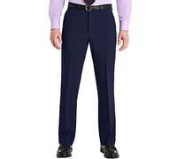 GA COMMUNICATIONS Mens Trousers Formal Office Work Casual Business Smart Belt Pocket Big Plus Size[Navy Blue,50" Waist 29" Leg]