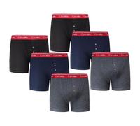 GA COMMUNICATIONS Mens Underwear Trunks, Soft Cotton Boxers for Men, Men's Boxer Shorts, Multipack 3/6/12 Uk Size S-XL (UK, Alpha, M, Regular, Regular, 6, BNG/Red Band)