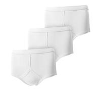GA COMMUNICATIONS Mens Y-Front Interlock Briefs Underwear, 100% Pure Cotton Traditional Multipack Menswear Pack Of 3, 6, 9, 12 Underpants For Men UK Plus Size S-XXL, White Pack Of 3-XL