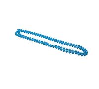 GA COMMUNICATIONS NEON PLASTIC BEADS 48? LONG NECKLACE STAG HEN NIGHT PARTY BRIGHT UV FANCY DRESS - Turq